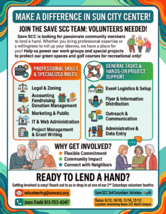 Save Sun City Center volunteer flyer